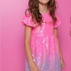 Lola Vibrant Pink Sequin Detail